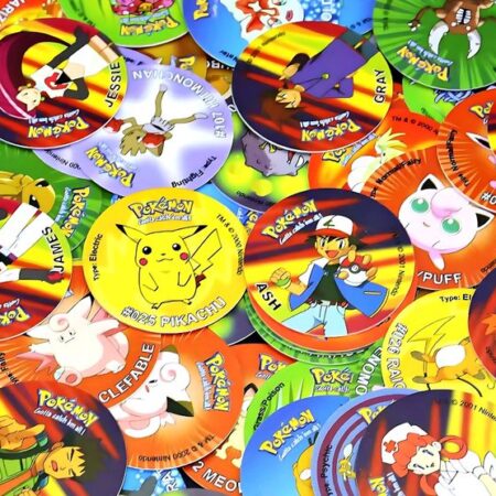 Pokémon, Tazos 1ra Generación [Colección Completa] V2: Álbum Completo a Pegar [Todas sus láminas]