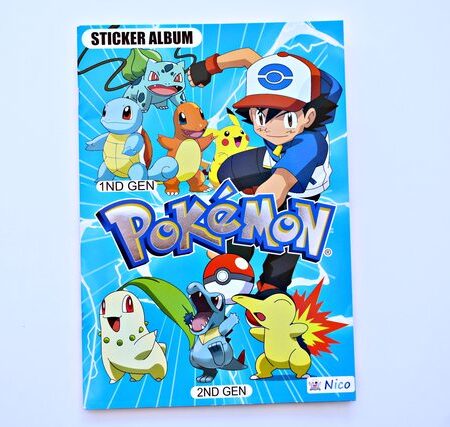 Pokémon, 1era y 2da Generación: Álbum Completo a Pegar [Todas sus láminas]