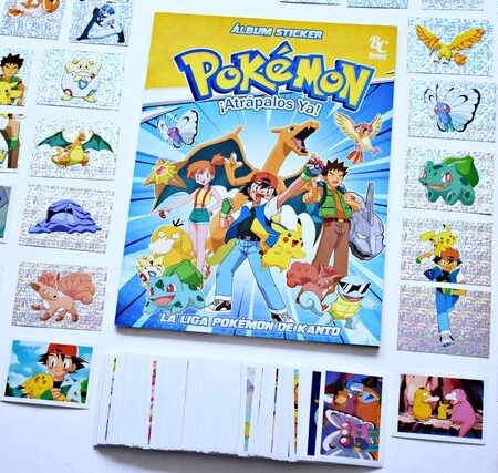 Pokémon, Kanto Liga: Álbum Completo a Pegar [Todas sus láminas]
