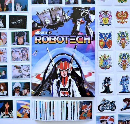Robotech 87' [Azul]: Álbum Completo a Pegar [Todas sus láminas]