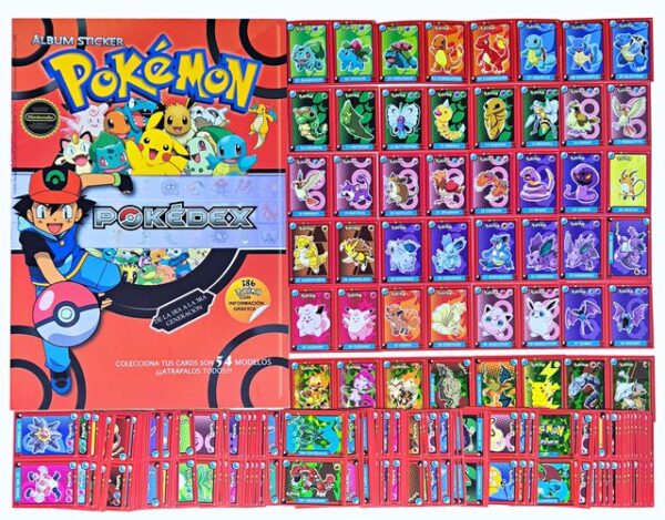 Pokémon Pokedex 1: Álbum Completo a Pegar [Todas sus láminas]
