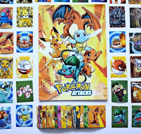 Pokémon, Attacks: Álbum Completo a Pegar [Todas sus láminas]
