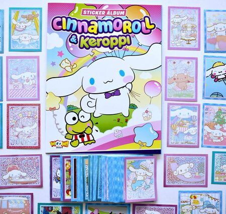 Cinnamoroll & Keroppi: Álbum Completo a Pegar [Todas sus láminas]