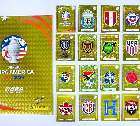 Copa América 2024 [Tapa Dura] GOLD (Panini): Álbum Completo a Pegar [Todas sus láminas]