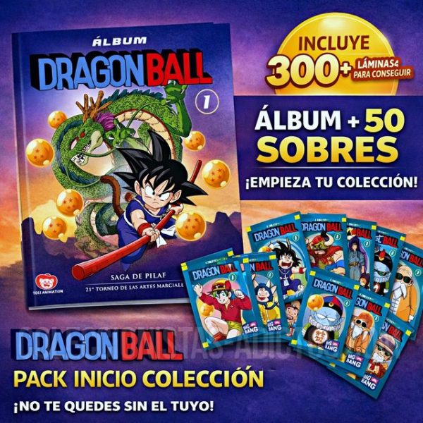 01 Álbum Dragon Ball: Álbum + 50 Sobres [Tapa Blanda]