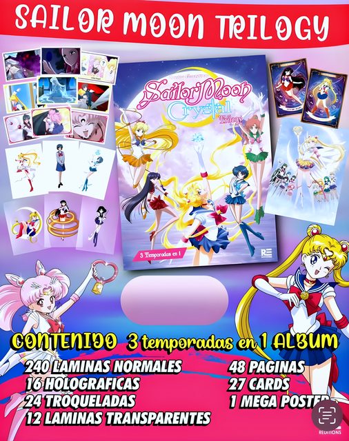 Sailor Moon Trilogy: Álbum Completo A Pegar