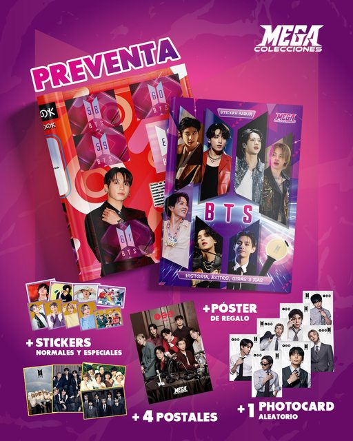 BTS: Historia, Exitos y Giras: Álbum Completo A Pegar
