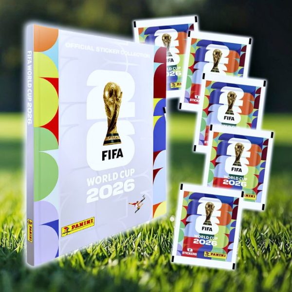 ÁLBUM Copa Mundial 2026 [ Panini ]: Álbum Tapa Dura [SILVER] + 5 Sobres [DESPACHO INMEDIATO]