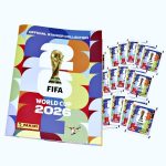 ÁLBUM Copa Mundial 2026 [ Panini ]: Álbum Vacio + 25 sobres [Tapa Blanda] [DESPACHO INMEDIATO]