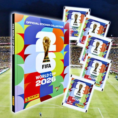 ÁLBUM Copa Mundial 2026 [ Panini ]: Álbum Tapa Dura [GOLD] + 5 Sobres [DESPACHO INMEDIATO]