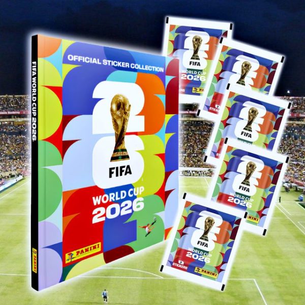 ÁLBUM Copa Mundial 2026 [ Panini ]: Álbum Tapa Dura [GOLD] + 5 Sobres [DESPACHO INMEDIATO]