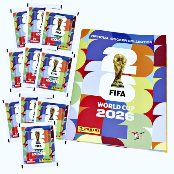 ÁLBUM Copa Mundial 2026 [ Panini ]: Álbum Vacio + 15 Sobres [Tapa Blanda] [DESPACHO INMEDIATO]
