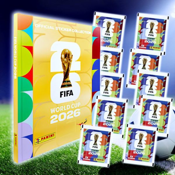 ÁLBUM Copa Mundial 2026 [ Panini ]: Álbum Tapa Dura [GOLD] + 15 Sobres [DESPACHO INMEDIATO]