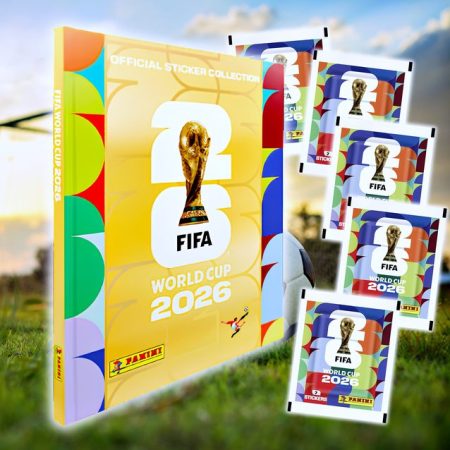 ÁLBUM Copa Mundial 2026 [ Panini ]: Álbum Tapa Dura [GOLD] + 5 Sobres [DESPACHO INMEDIATO]